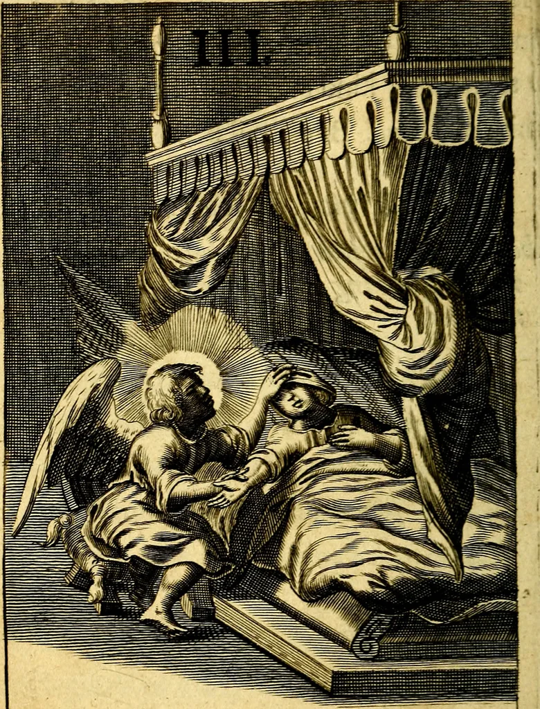 An illustration from Pia desideria: or, Divine addresses, : in three books. Illustrated with XLVII. copper-plates., 1686, leaf 37