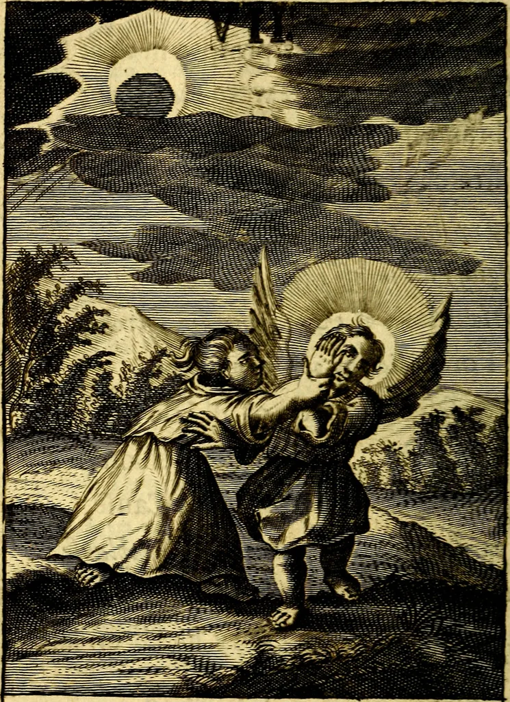 An illustration from Pia desideria: or, Divine addresses, : in three books. Illustrated with XLVII. copper-plates., 1686, leaf 57