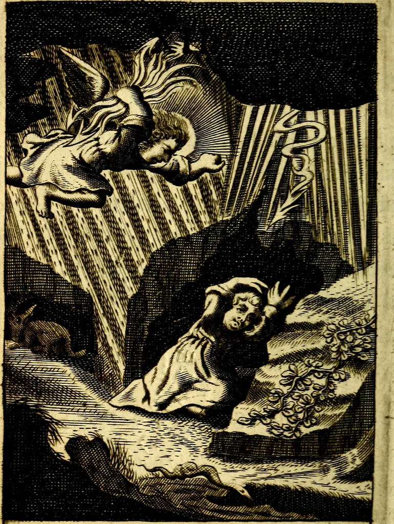 An illustration from Pia desideria: or, Divine addresses, : in three books. Illustrated with XLVII. copper-plates., 1686, leaf 81