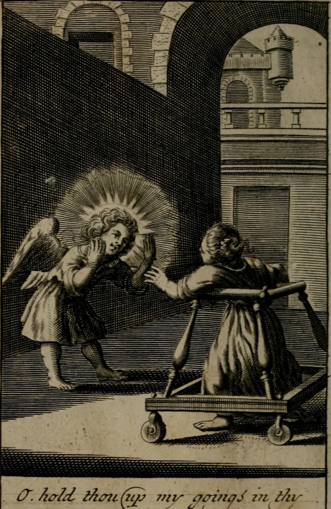 An illustration from Pia desideria: or, divine addresses : in three books. Illustrated with XLVII. copper-plates, 1690, leaf 103