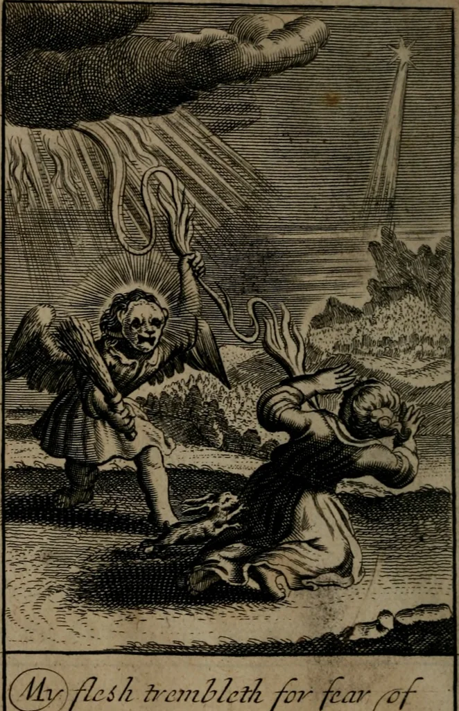 An illustration from Pia desideria: or, divine addresses : in three books. Illustrated with XLVII. copper-plates, 1690, leaf 109