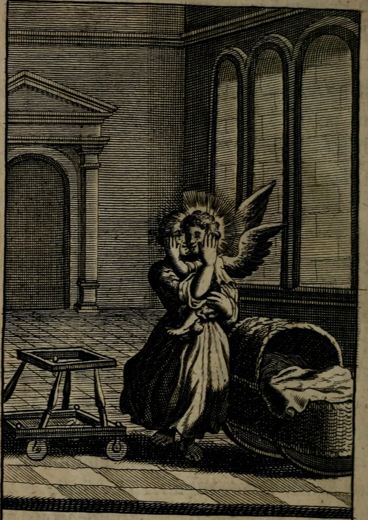 An illustration from Pia desideria: or, divine addresses : in three books. Illustrated with XLVII. copper-plates, 1690, leaf 131