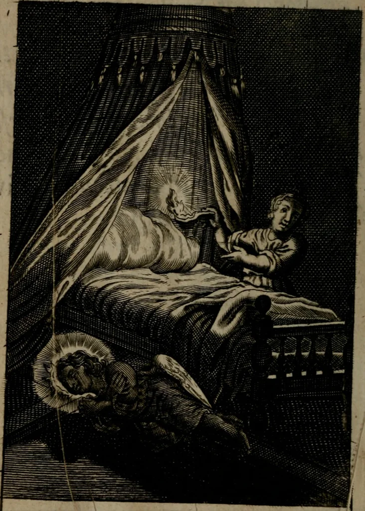 An illustration from Pia desideria: or, divine addresses : in three books. Illustrated with XLVII. copper-plates, 1690, leaf 137