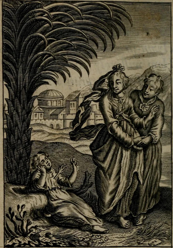 An illustration from Pia desideria: or, divine addresses : in three books. Illustrated with XLVII. copper-plates, 1690, leaf 171