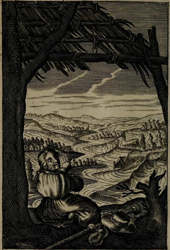 An illustration from Pia desideria: or, divine addresses : in three books. Illustrated with XLVII. copper-plates, 1690, leaf 201
