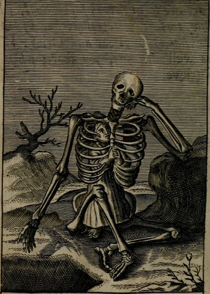 An illustration from Pia desideria: or, divine addresses : in three books. Illustrated with XLVII. copper-plates, 1690, leaf 207