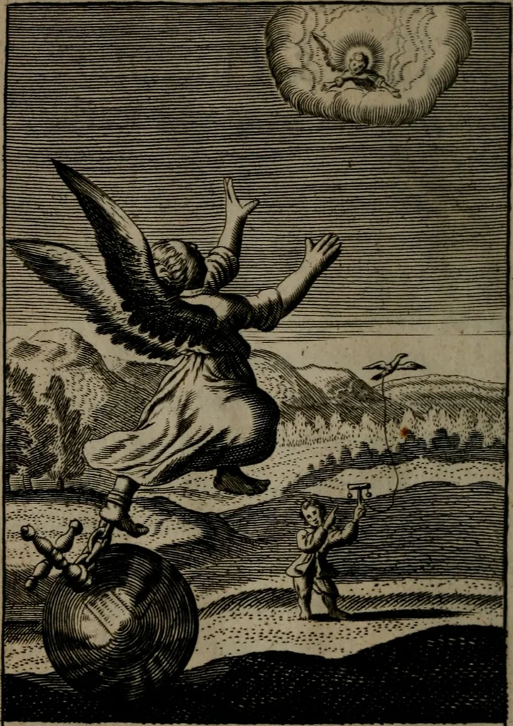 An illustration from Pia desideria: or, divine addresses : in three books. Illustrated with XLVII. copper-plates, 1690, leaf 213