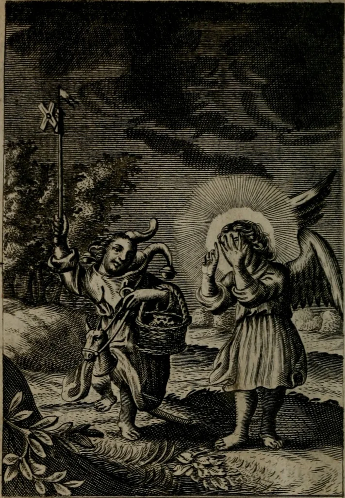 An illustration from Pia desideria: or, divine addresses : in three books. Illustrated with XLVII. copper-plates, 1690, leaf 25