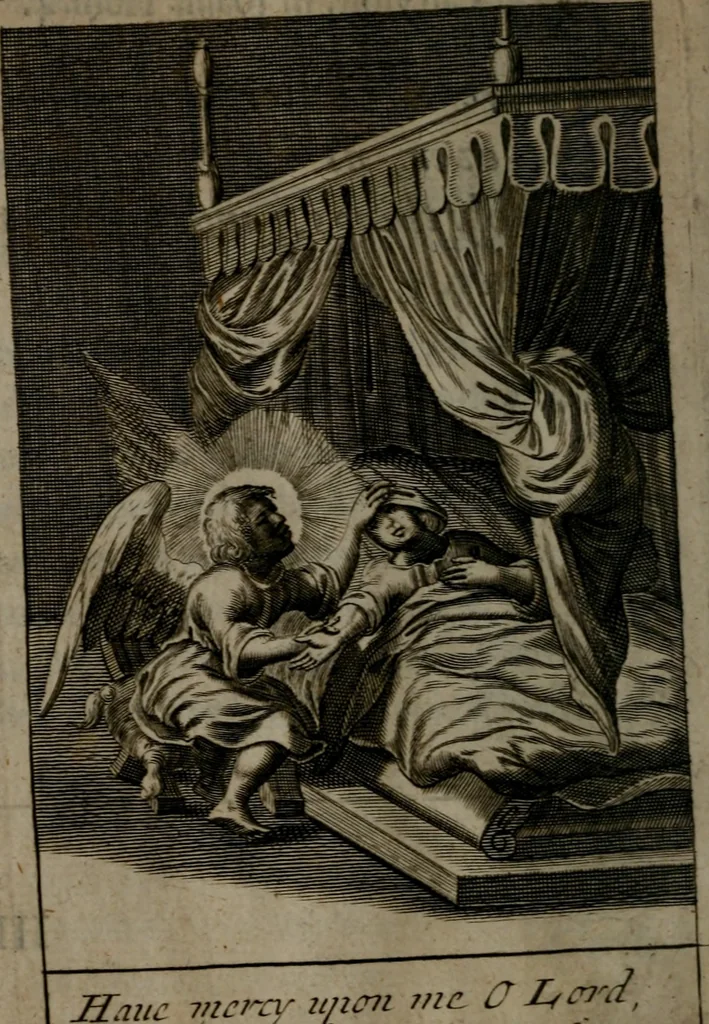 An illustration from Pia desideria: or, divine addresses : in three books. Illustrated with XLVII. copper-plates, 1690, leaf 31