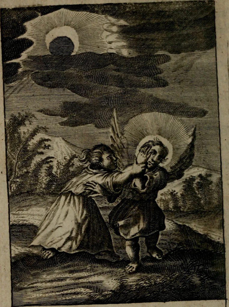 An illustration from Pia desideria: or, divine addresses : in three books. Illustrated with XLVII. copper-plates, 1690, leaf 49
