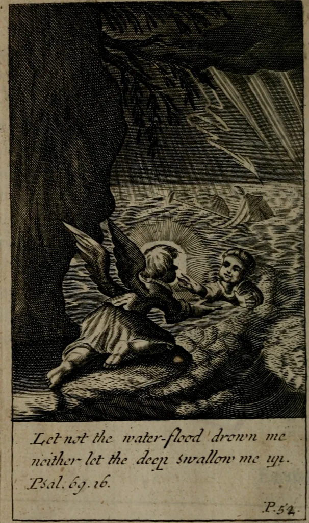 An illustration from Pia desideria: or, divine addresses : in three books. Illustrated with XLVII. copper-plates, 1690, leaf 67