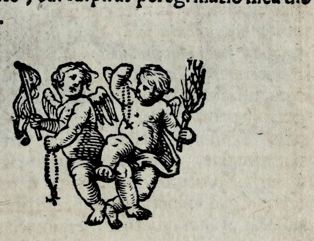 An illustration from Pia desideria : tribus libris comprehensa ..., 1676, leaf 277