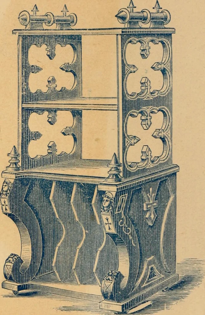 An illustration from Piano stool catalogue and wholesale price list., 1877, leaf 11