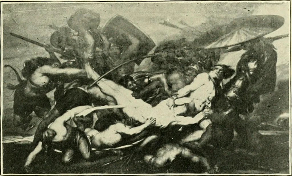 An illustration from Pictorial composition and the critical judgment of pictures; a handbook for students and lovers of art, 1903, leaf 110