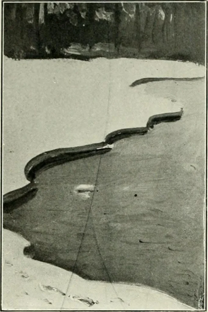 An illustration from Pictorial composition and the critical judgment of pictures; a handbook for students and lovers of art, 1903, leaf 145