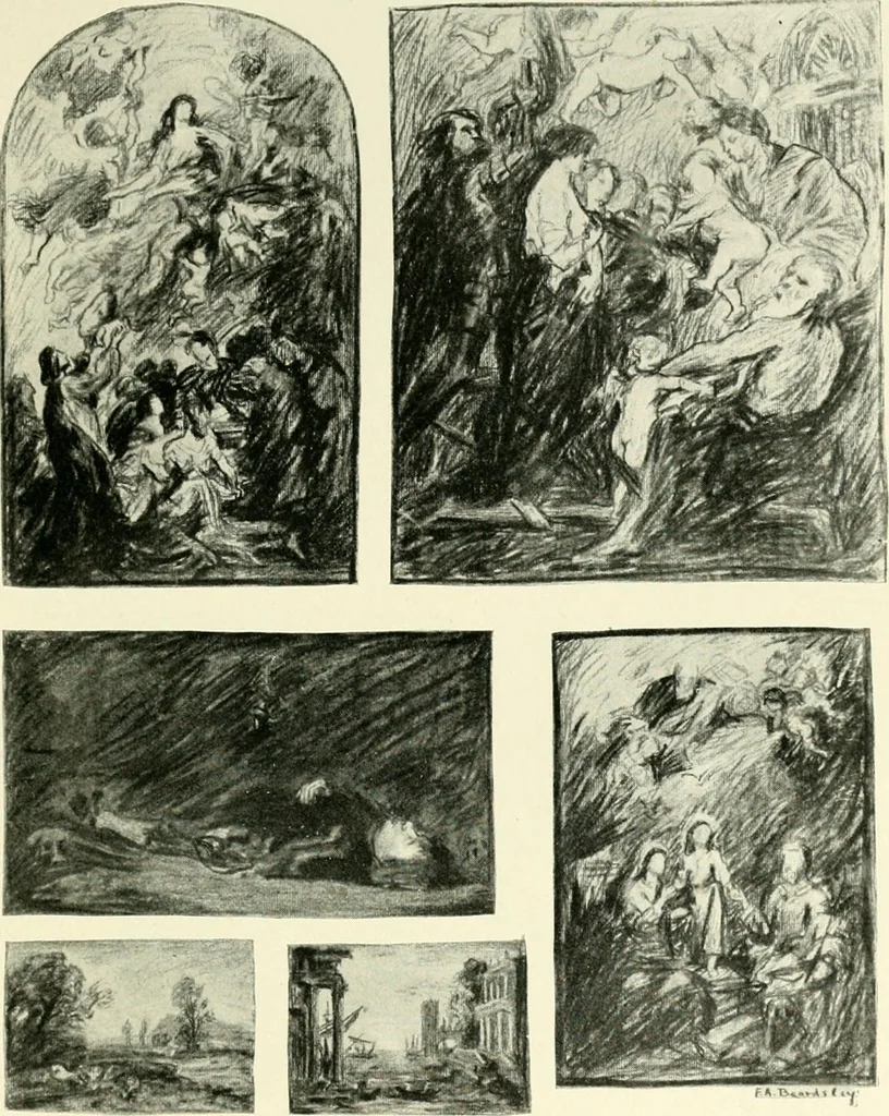 An illustration from Pictorial composition and the critical judgment of pictures; a handbook for students and lovers of art, 1903, leaf 176