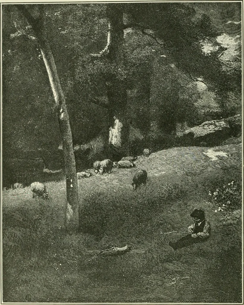 An illustration from Pictorial composition and the critical judgment of pictures; a handbook for students and lovers of art, 1903, leaf 7
