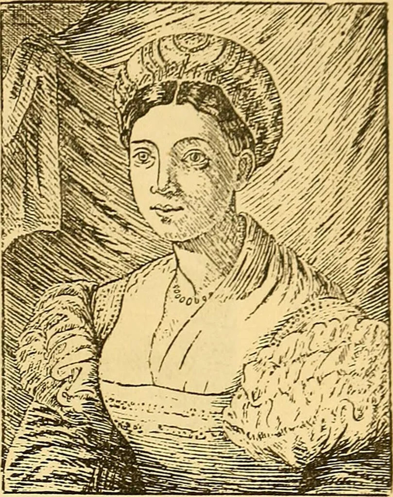 An illustration from Pictorial notes in the National Gallery, 1877, leaf 106
