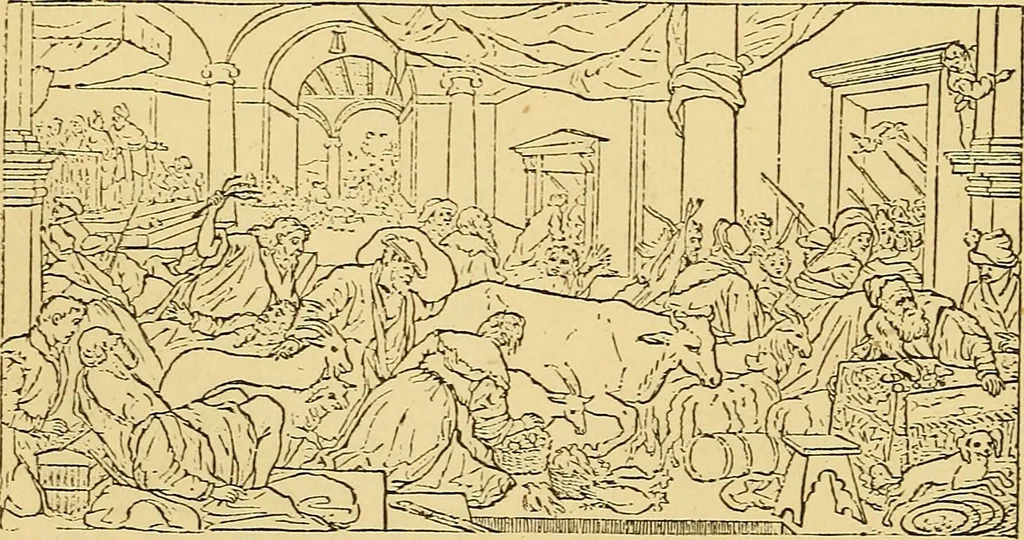 An illustration from Pictorial notes in the National Gallery, 1877, leaf 109