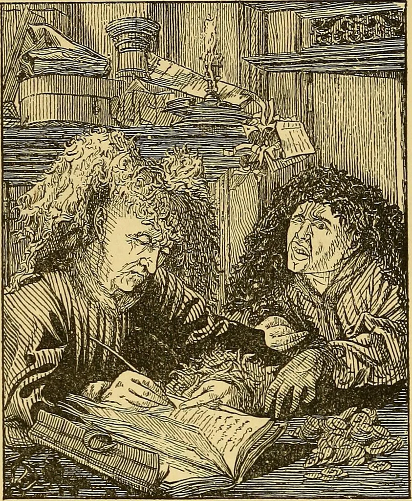An illustration from Pictorial notes in the National Gallery, 1877, leaf 113