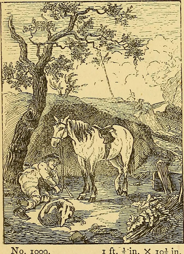 An illustration from Pictorial notes in the National Gallery, 1877, leaf 117
