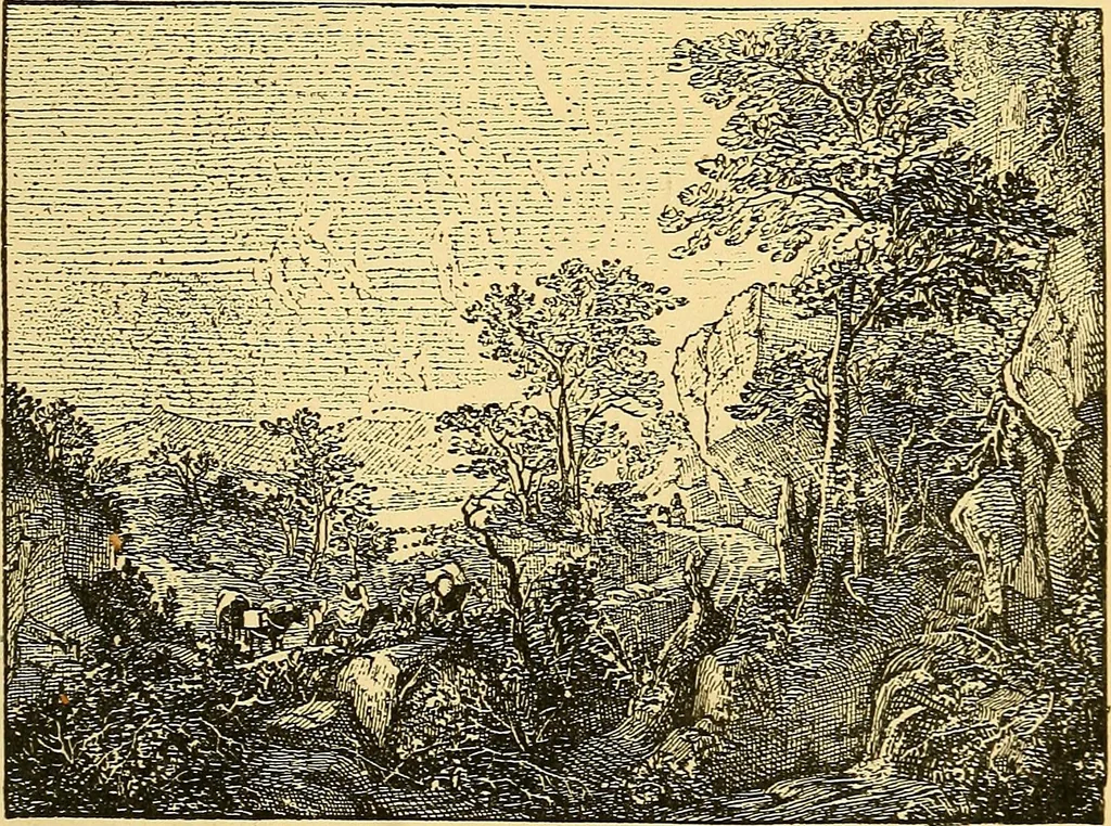 An illustration from Pictorial notes in the National Gallery, 1877, leaf 128