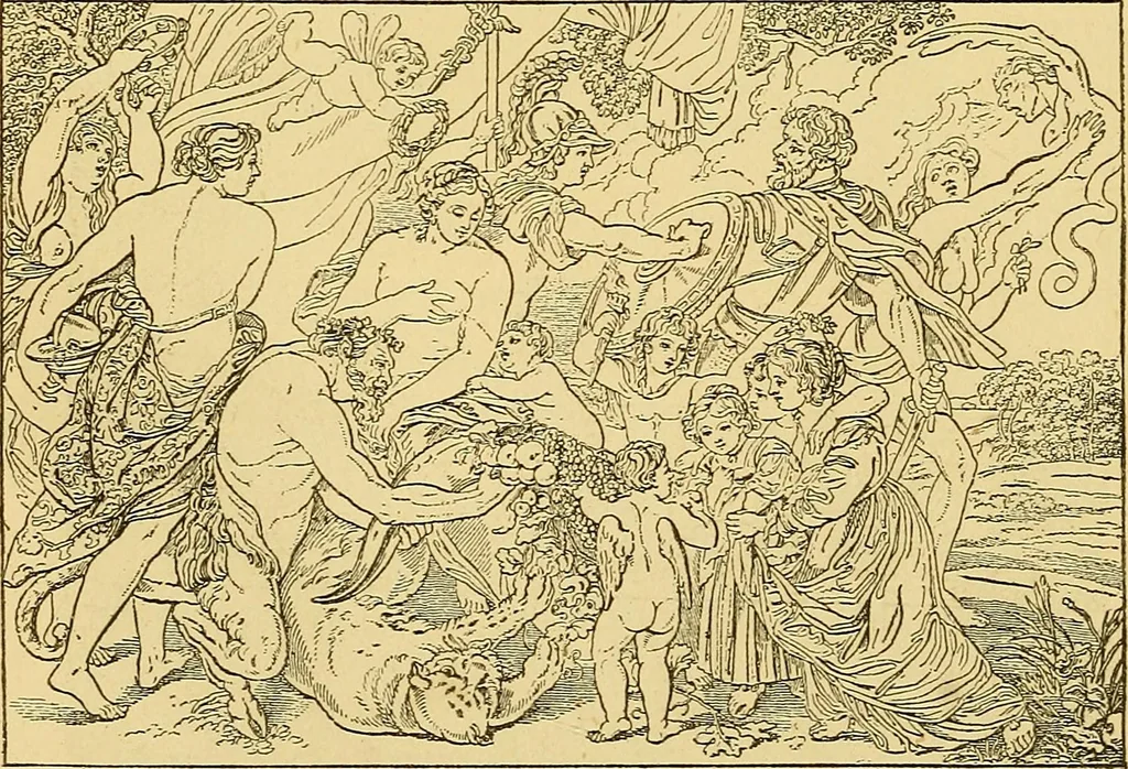 An illustration from Pictorial notes in the National Gallery, 1877, leaf 129