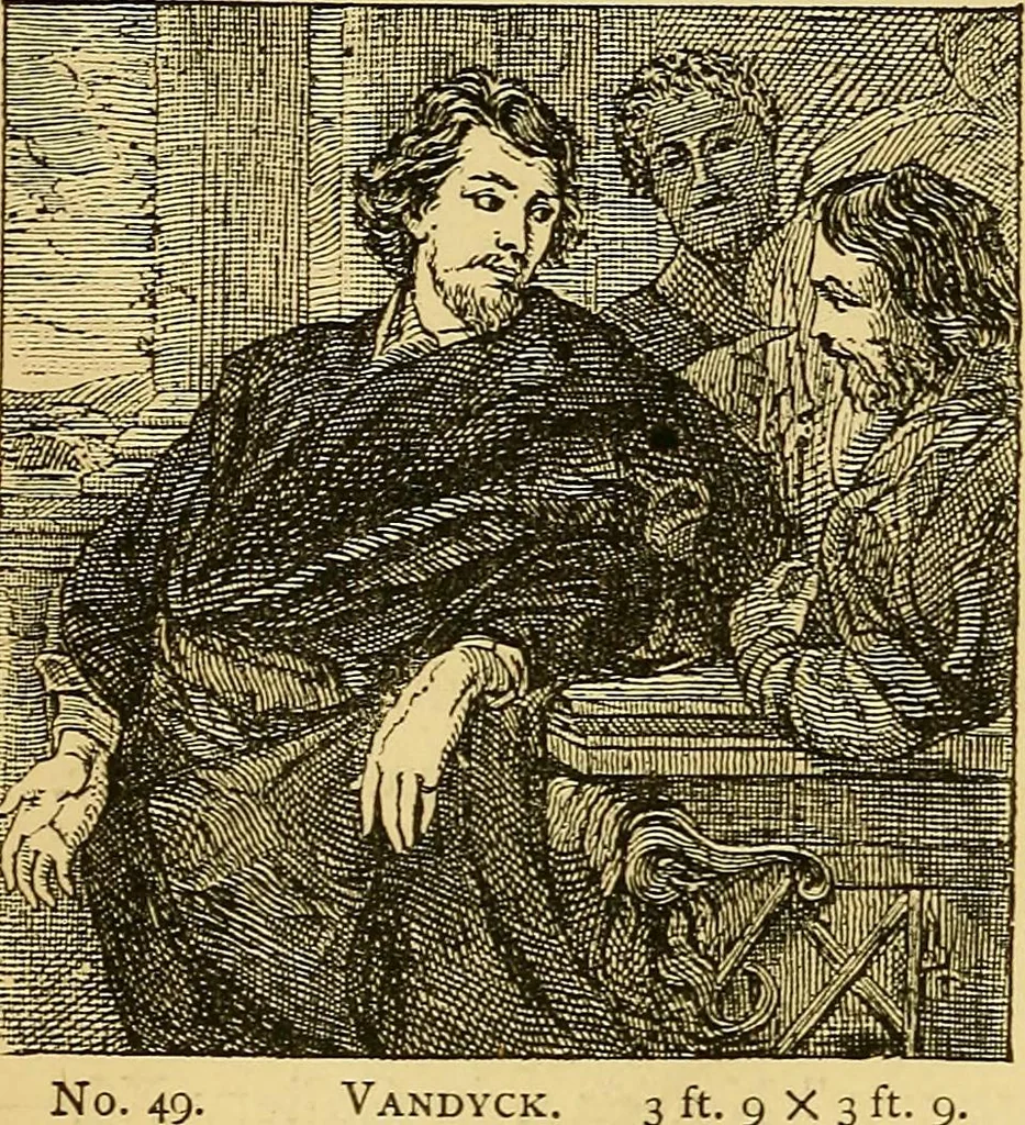 An illustration from Pictorial notes in the National Gallery, 1877, leaf 135