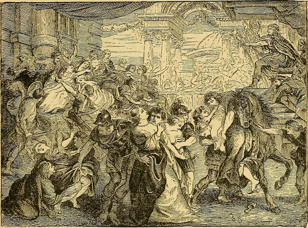 An illustration from Pictorial notes in the National Gallery, 1877, leaf 137