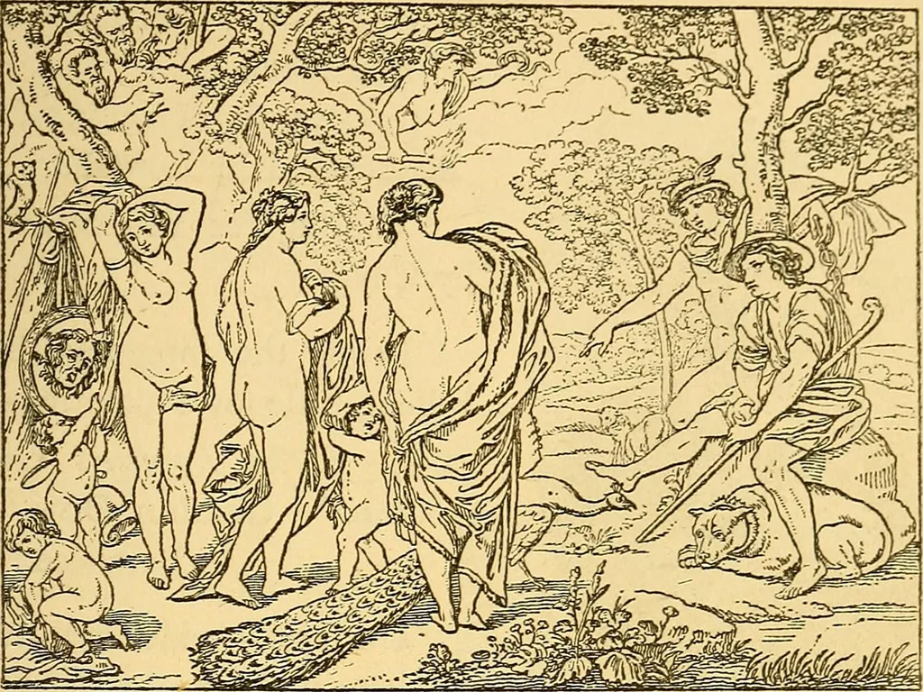 An illustration from Pictorial notes in the National Gallery, 1877, leaf 138