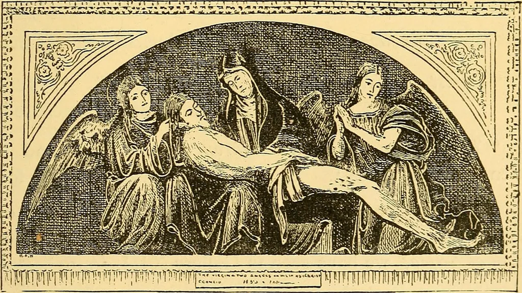An illustration from Pictorial notes in the National Gallery, 1877, leaf 152