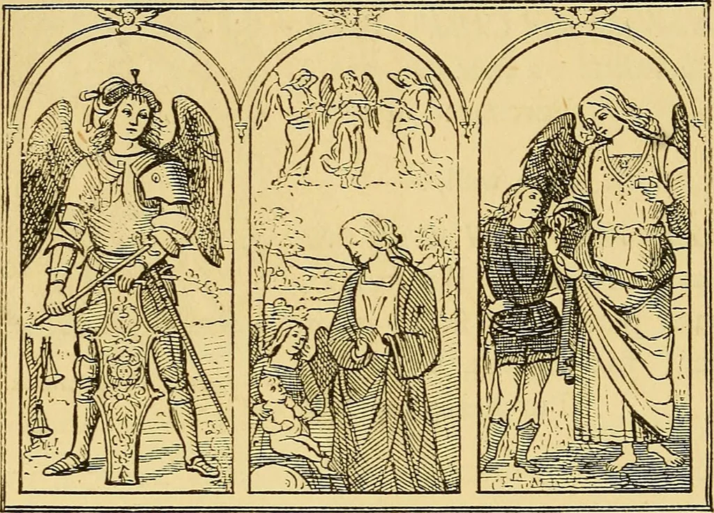 An illustration from Pictorial notes in the National Gallery, 1877, leaf 153