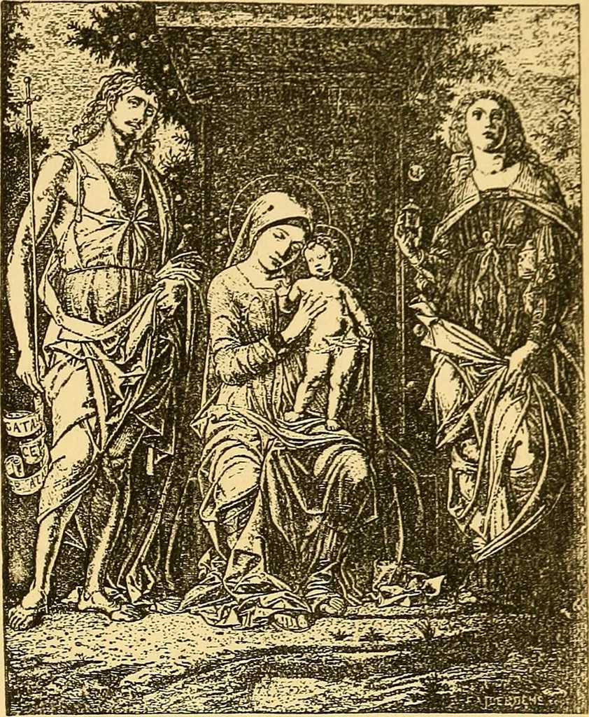 An illustration from Pictorial notes in the National Gallery, 1877, leaf 154