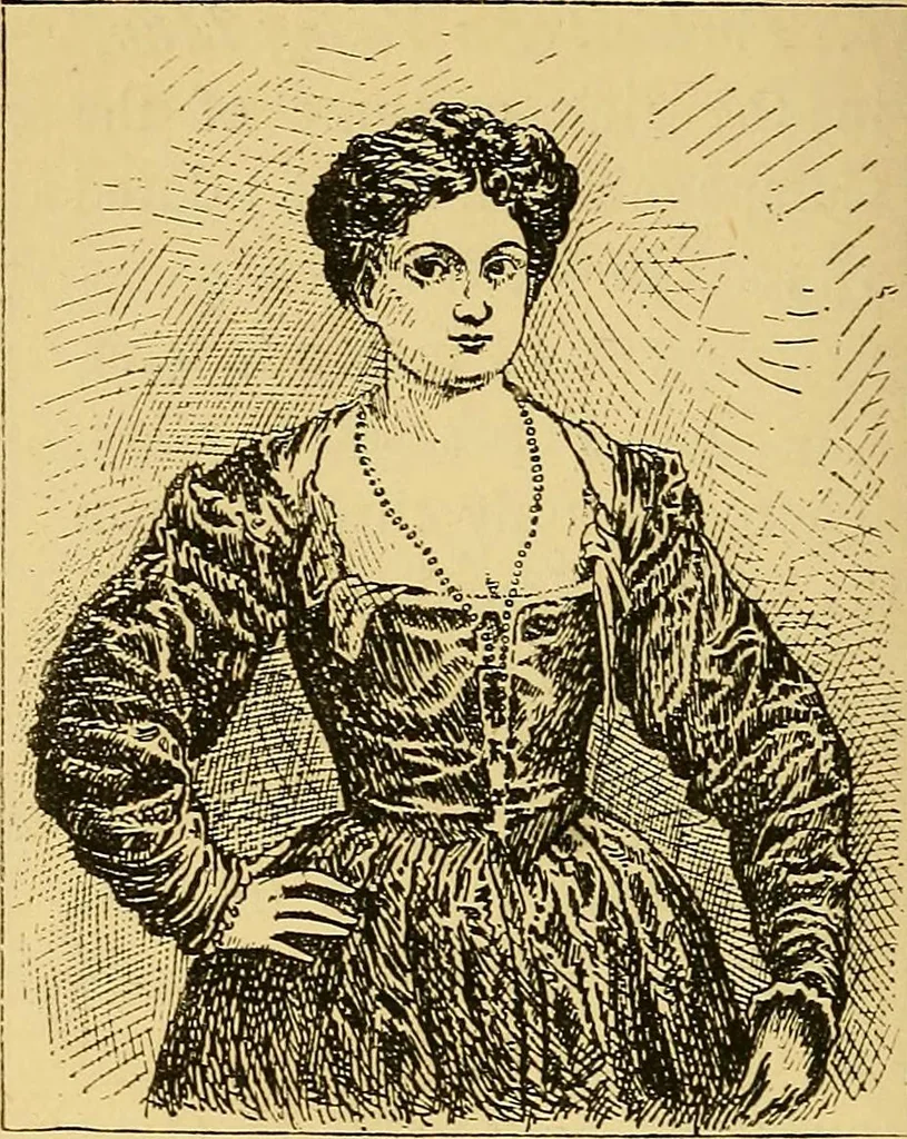 An illustration from Pictorial notes in the National Gallery, 1877, leaf 159