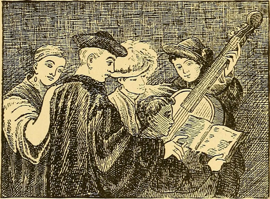 An illustration from Pictorial notes in the National Gallery, 1877, leaf 160
