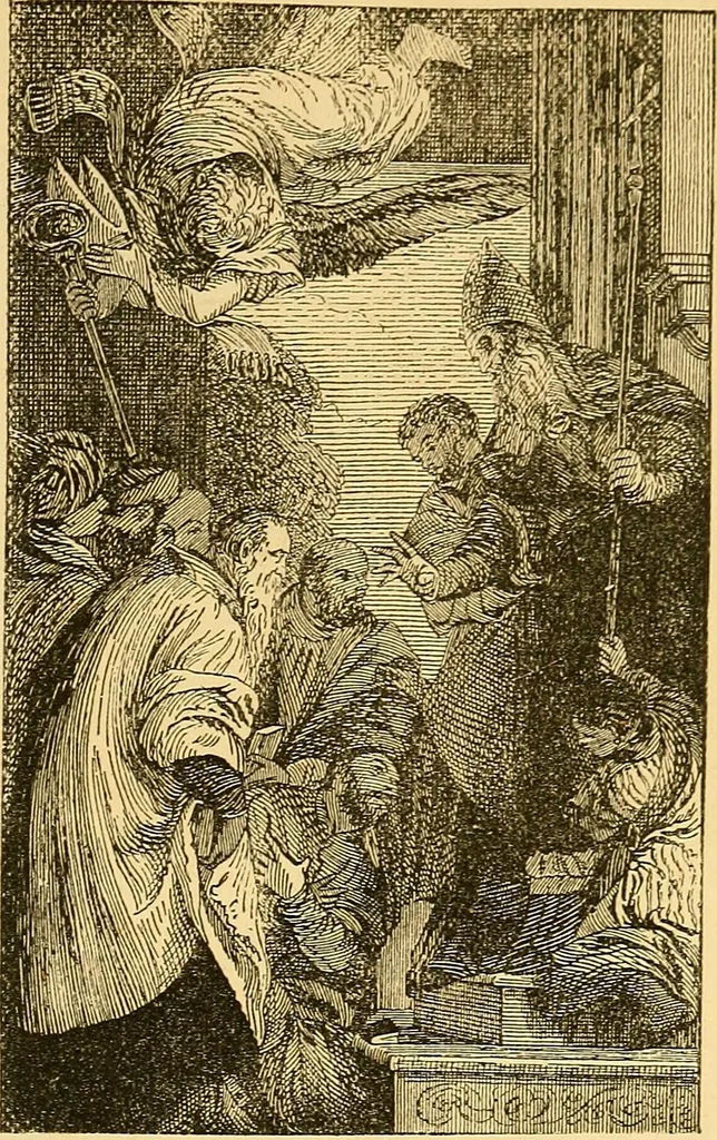 An illustration from Pictorial notes in the National Gallery, 1877, leaf 162