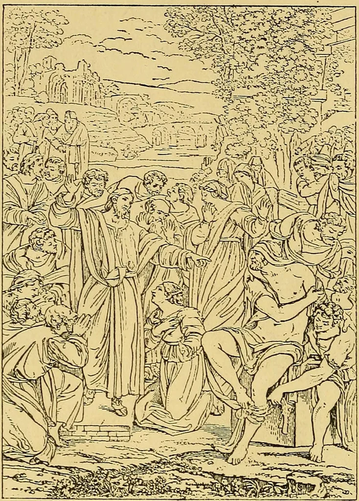 An illustration from Pictorial notes in the National Gallery, 1877, leaf 165