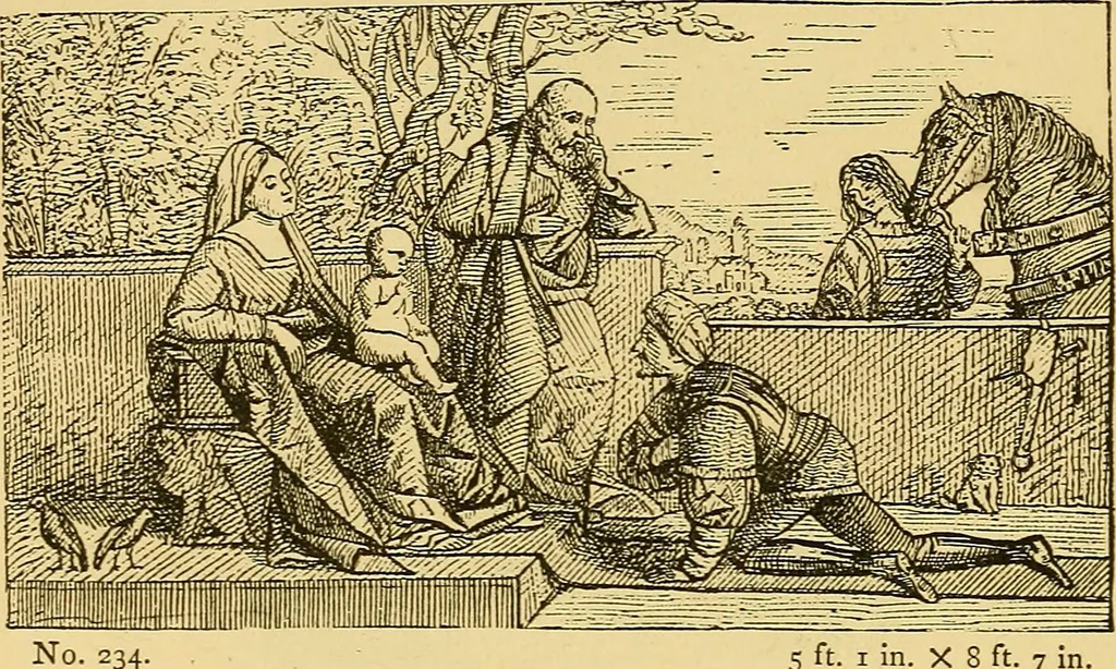 An illustration from Pictorial notes in the National Gallery, 1877, leaf 167