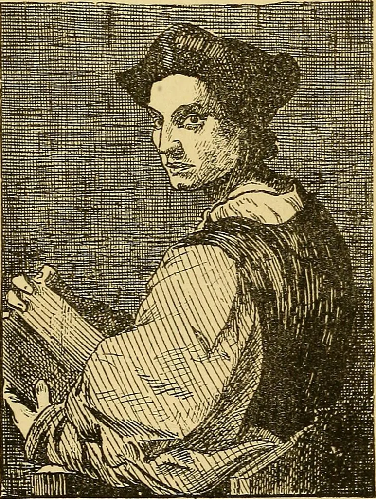 An illustration from Pictorial notes in the National Gallery, 1877, leaf 171