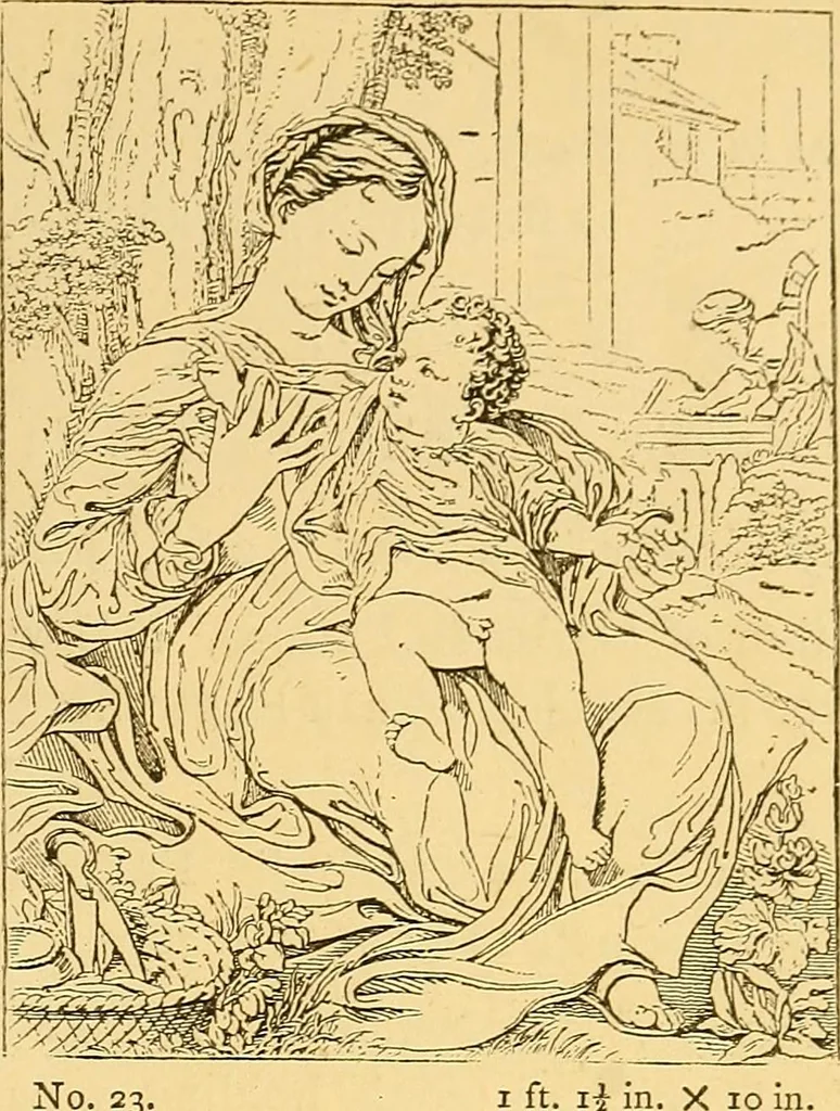 An illustration from Pictorial notes in the National Gallery, 1877, leaf 172