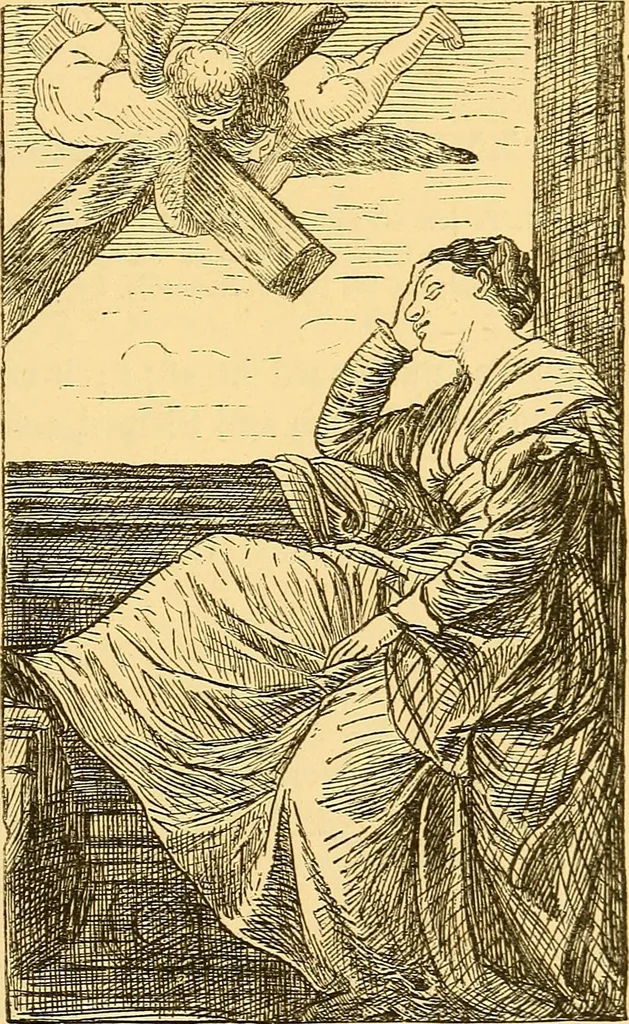 An illustration from Pictorial notes in the National Gallery, 1877, leaf 180