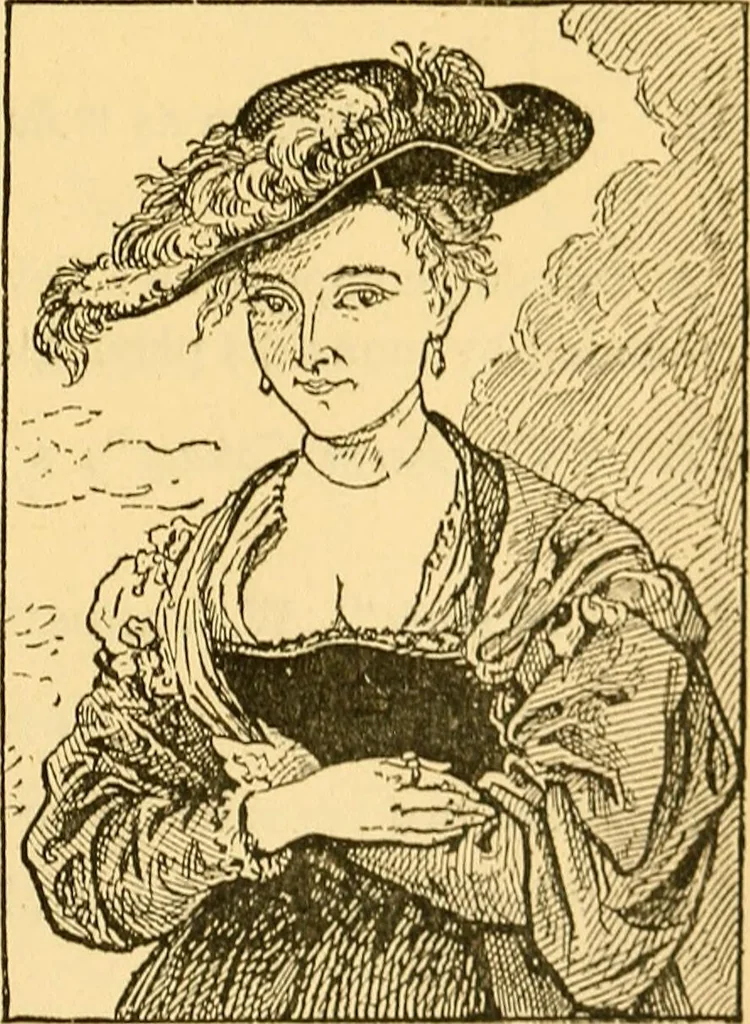 An illustration from Pictorial notes in the National Gallery, 1877, leaf 184