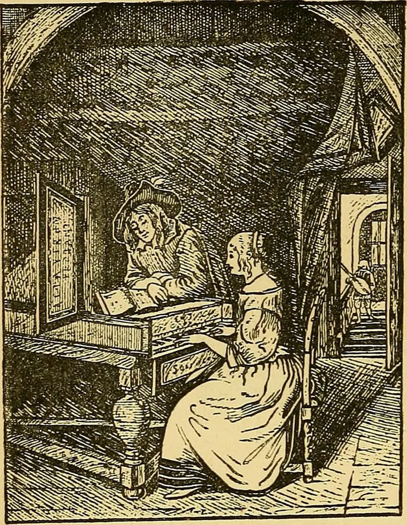 An illustration from Pictorial notes in the National Gallery, 1877, leaf 185