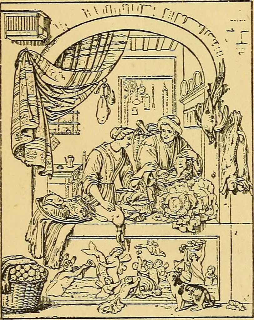 An illustration from Pictorial notes in the National Gallery, 1877, leaf 189