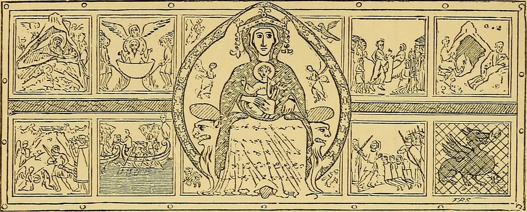 An illustration from Pictorial notes in the National Gallery, 1877, leaf 193