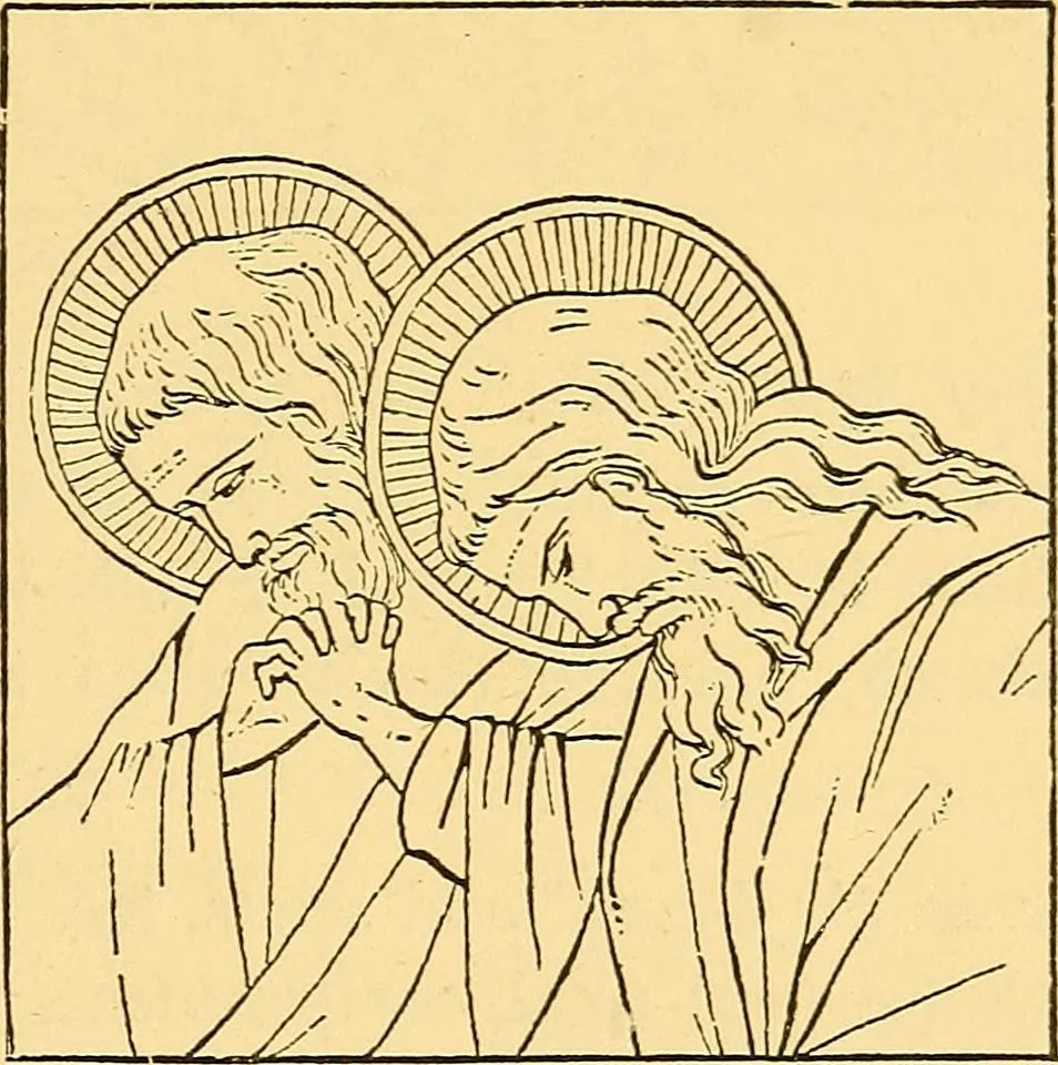 An illustration from Pictorial notes in the National Gallery, 1877, leaf 194