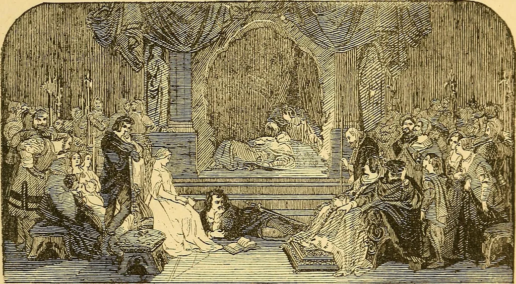 An illustration from Pictorial notes in the National Gallery, 1877, leaf 26