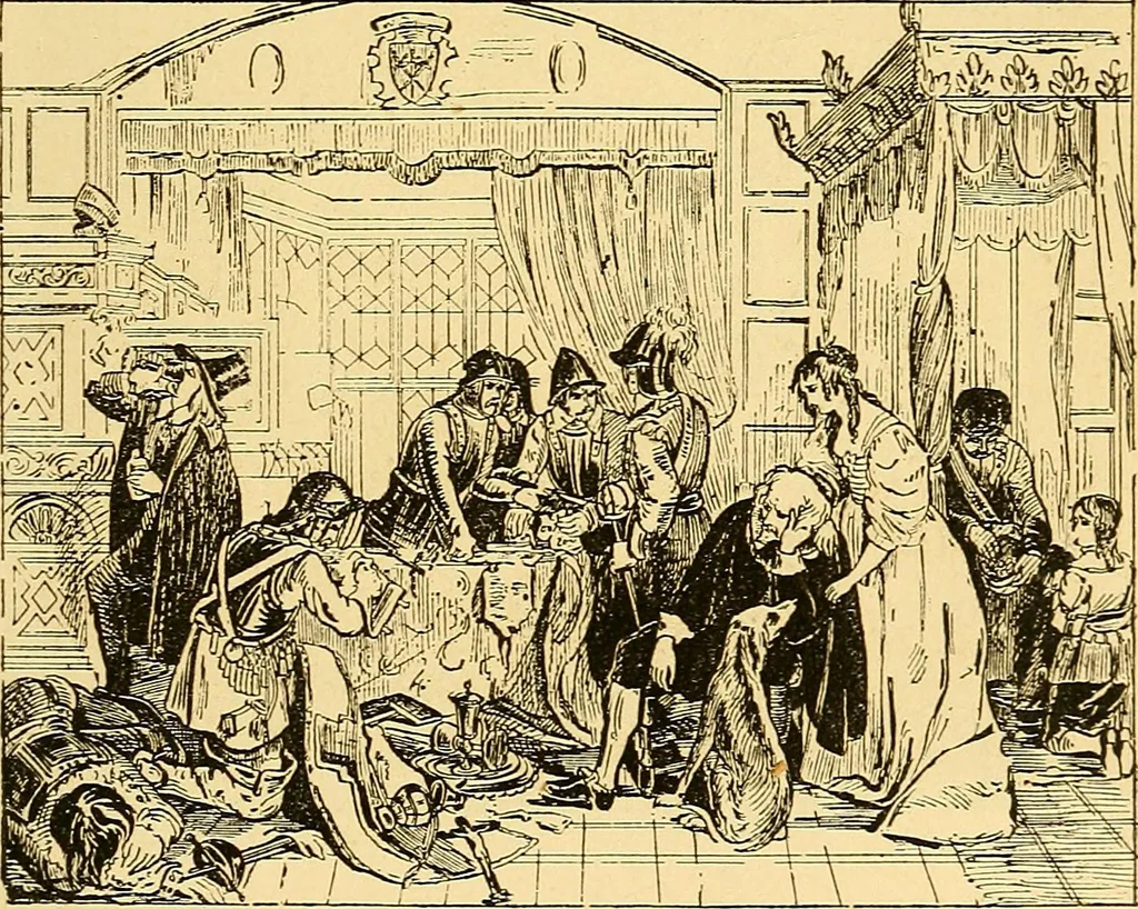 An illustration from Pictorial notes in the National Gallery, 1877, leaf 28