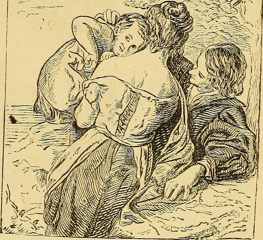 An illustration from Pictorial notes in the National Gallery, 1877, leaf 45