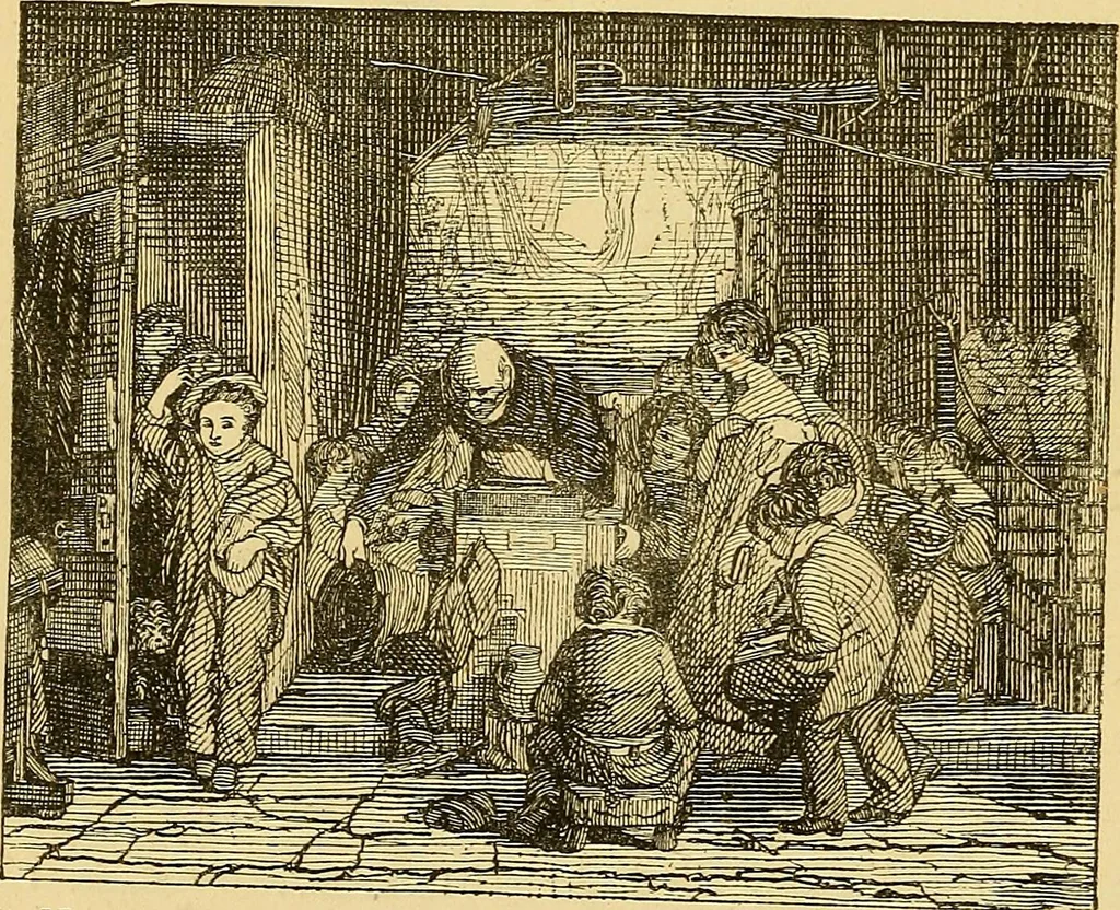 An illustration from Pictorial notes in the National Gallery, 1877, leaf 45